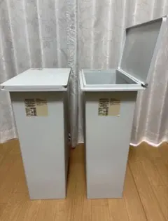 無印良品 ポリプロピレンフタが選べるダストボックス・大（３０Ｌ袋用） 2個セットのサムネイル