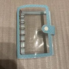 Mering メリング 韓国作家 ドット 水色　ブルー　A7シール帳 バインダー