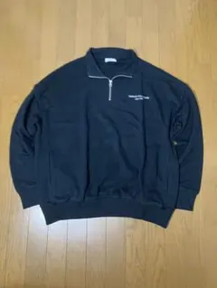 WEGO ハーフジップ スウェット ブラック M