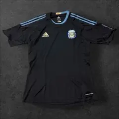 adidas アルゼンチン代表 ユニフォーム サッカーシャツ ブラック Mサイズのサムネイル