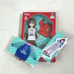 リカちゃんくじ《ラストワン賞》赤いスタジャンスタイル+キーチェーン＋トレーナー
