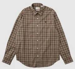 Timberland 長袖チェックシャツ ブラウン チョコレートチップ ポプリンのサムネイル