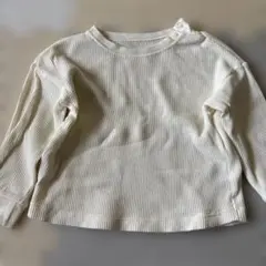 未使用品 ⭐️ GU アイボリー リブ編み 長袖Tシャツのサムネイル