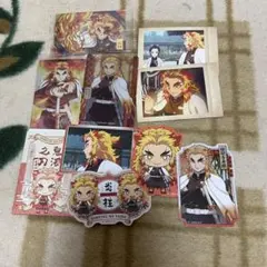 鬼滅の刃 煉獄杏寿郎 ぱしゃこれ ステンドグラスカード シールセット