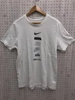 NIKE ナイキ 歴代の色々なロゴ 筆記体 ゴツナイキ 半袖Tシャツ メンズL白のサムネイル