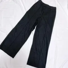 UNIQLO ユニクロ ブラッシュドジャージーワイドパンツ　グレー　24年製　M