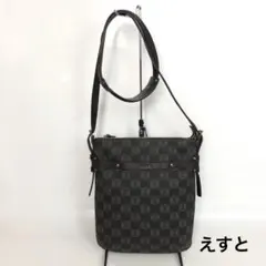 LOEWE ロエベ アナグラム ショルダーバッグ 斜め掛け PVC 総柄 ダークのサムネイル