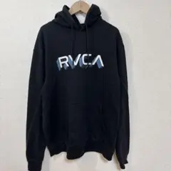 RVCA ブラック フード付きパーカー　【Ｍ】