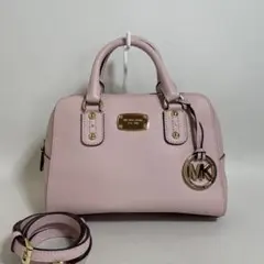 2602-72｜マイケルコース 2WAYハンドバッグ レザー ピンク