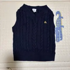 baby GAP ケーブル編み ベビーベスト 12-18ヶ月 ネイビー