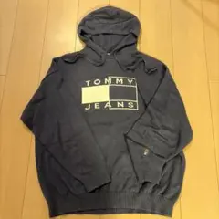 TOMMY JEANS 紺 ニットパーカー
