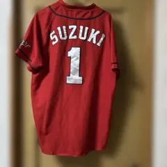 広島カープ デサント O XL 鈴木誠也　#1　ハイクオリティーユニフォーム