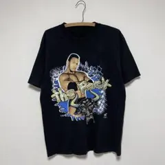 90s ヴィンテージTHE ROCK WWF プロレス T 墨黒 貴重なXL - メルカリ
