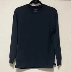 UNIQLOエアリズムUVカットクルーネックT 黒　長袖 S