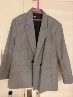 ZARA チェック柄 テーラードジャケット