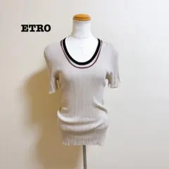 エトロ ETRO Uネック サマーニット コットン レーヨン 46のサムネイル