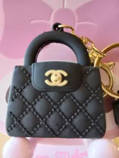 ☆シャネル☆ミニバッグキーホルダー☆訳あり黒1個☆