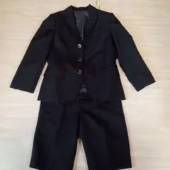 3can4on 黒 ストライプ スーツセット 120