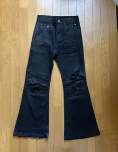 ジョンローレンスサリバン　パンツ　コーティング　エナメル　フレア　bolan似 ジョンローレンスサリバン パンツ コーティング エナメル フレア bolan