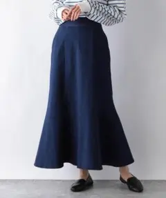 ストレッチ フレア マーメイドスカート GLOBAL WORK 【古着】