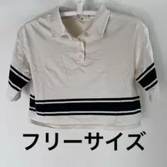Emsexcite カットソー 半袖 ショート丈 ベージュ