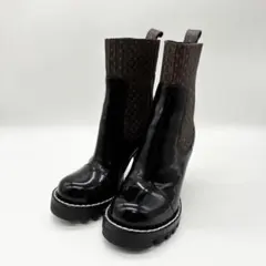 美品 LOUIS VUITTON ルイヴィトン ブーツ ヒール モノグラムのサムネイル