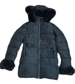 リゼクシー　フード付きダウンコート　S ブラック