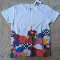 新品　グラニフ　絵本　ELMER 象 Tシャツ 110サイズ　エルマー