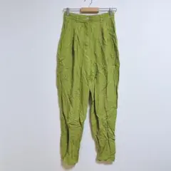 美品✨ ライトグリーン パンツ テーパード オフィスカジュアル 上品 シンプル