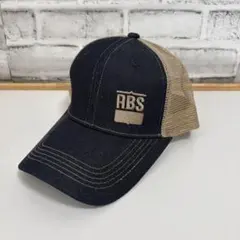 美品 ABS オールジャパンブリーダーズサービス メッシュキャップ デニム 酪農
