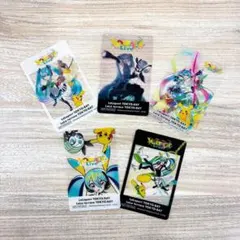 ポケモン 初音ミク ポケミクライブ ららぽーと 特典 クリアカード 全5種セット