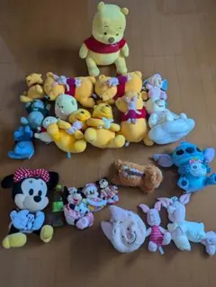 連休割　ディズニーぬいぐるみセット（プーさん・ミニーなど）