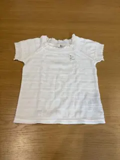 【組曲】キッズ 半袖 トップス 90 100 白 レース カットソー SSのサムネイル