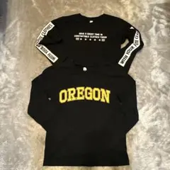 Oregonプリント 長袖カットソー 2枚セット120cm