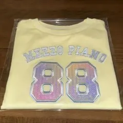 新品　メゾピアノ　スパンコールナンバリング　半袖Tシャツ　クリーム　120cm