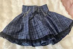 【NOEMIE】クロスチェーンレースアップスカパン　ブルー