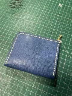 No.21 L字ファスナー財布　牛本革　ハンドメイド　財布