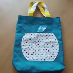 上靴入れ　バッグ　リバーシブル　ハンドメイド