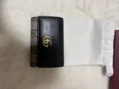 GUCCI キーケース ブラック グレー