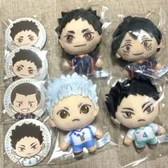 【バラ売可能】セガ　ラッキーくじ　ハイキュー!!  ぬいぐるみ 缶バッジ　セット