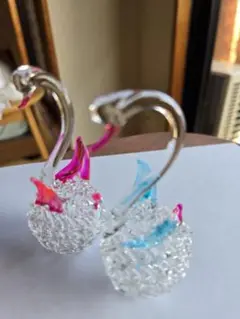 ガラス細工　　ペリカンですかね。