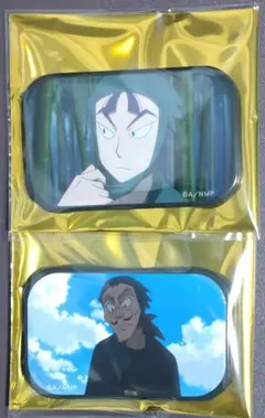 忍たま乱太郎　立花仙蔵＆山田伝蔵　キャラバッジ　2点セット