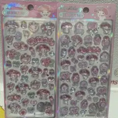 正規品】日本未発売！サンリオ　マイメロディ　3D立体シール　２枚セット