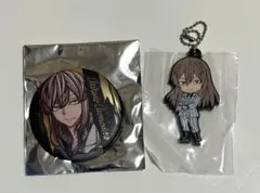 桃源暗鬼 桃寺神門 メタリック缶バッジ ラバーキーホルダー