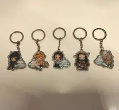 鬼滅の刃 空港限定 ご当地キーホルダー おまけ付き 5個セット
