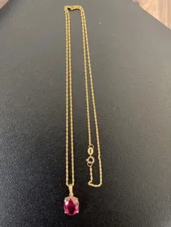 LASOMA ネックレス　k18 ルベライトトルマリン1.8ct LASOMA ネックレス k18 ルベライトトルマリン1.8ct - メルカリ