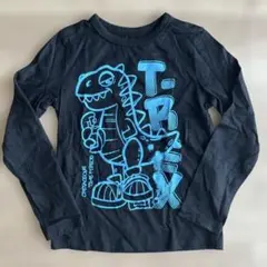 H&M 4-6Y 110 長袖　ロンT 恐竜　黒