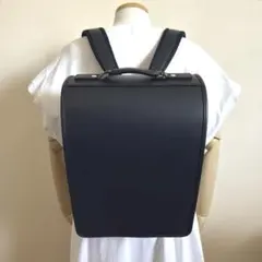 【美品】豊岡鞄　大人用ランドセル　レザーバックパック　日本製　ネイビー 美品】豊岡鞄 大人用ランドセル レザーバックパック 日本製 ネイビー