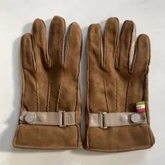 美品　オロビアンコ　メンズ　スエードレザーグローブ　革手袋　ブラウン