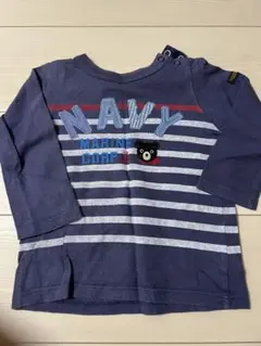 ミキハウス DOUBLE.B Tシャツ 90 ネイビー